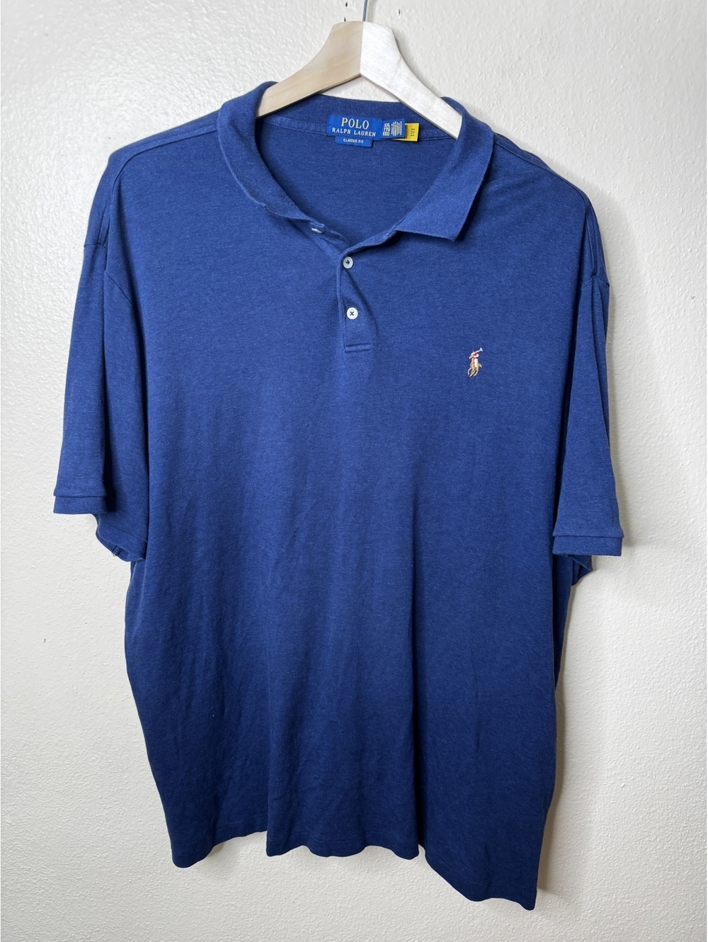 Polo Ralph Lauren Navy Blue Polo Shirt Men's XXL Classic Fit
